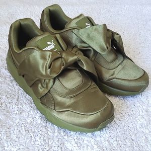 Puma x Rihanna Fenty Bow Sneakers Olive Branch Green